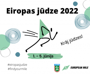 Sporta pasākums “Eiropas jūdze 2022. Krāj jūdzes!”